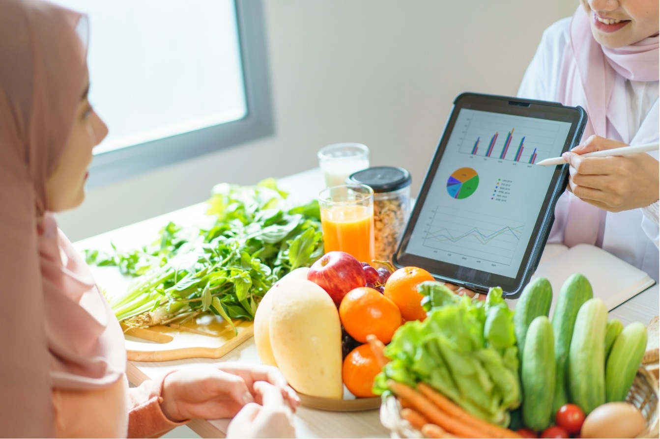 Nutricionista atendendo paciente